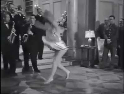 Miriam Lavelle flipping in heels, 1944