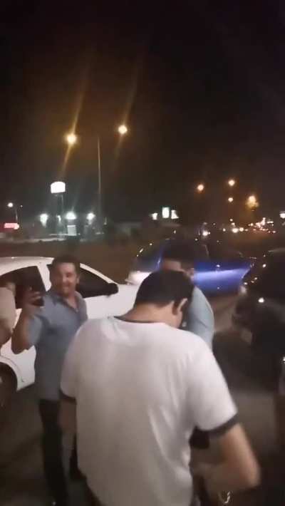 Getting Double Service In Front Of A Club