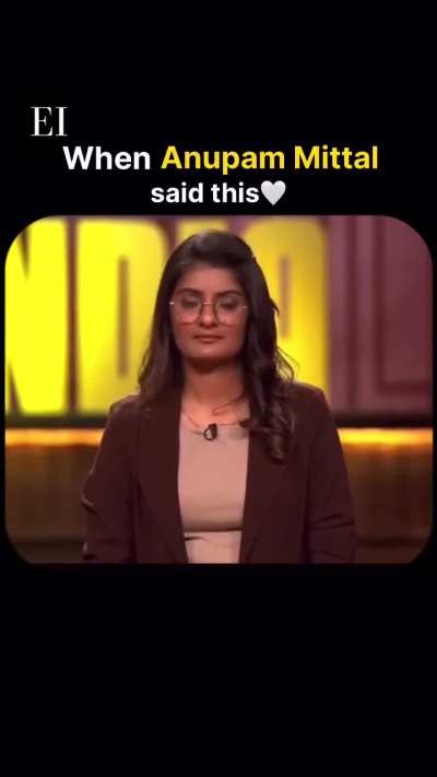 When Anupam Mittal said sometimes best thing is to say 