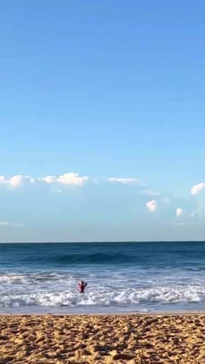 Millie Marshall morning swim