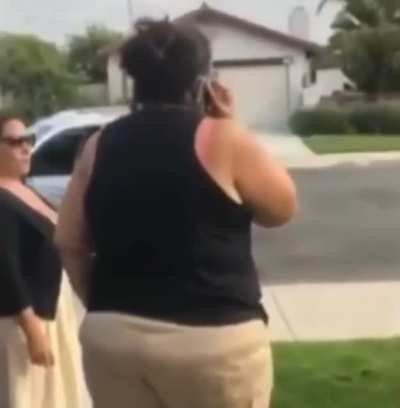 Woman upset because she was honked at…