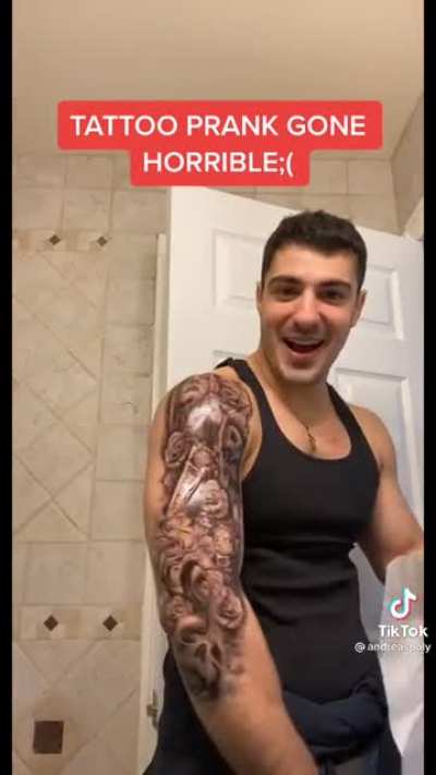Tattoo prank