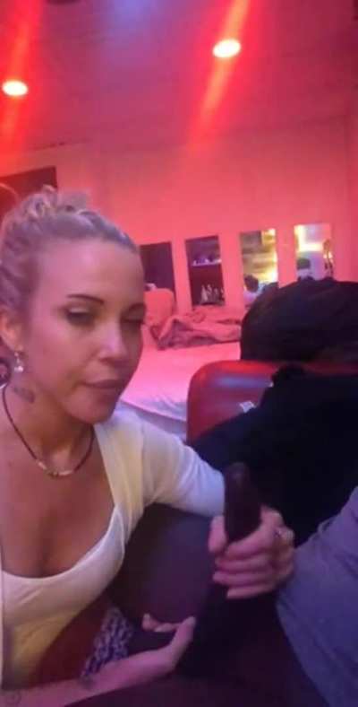 Blonde Taking Her Time With Blowjob