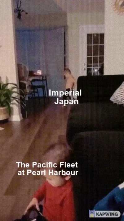And then the Japanese destroyed the carriers... right?