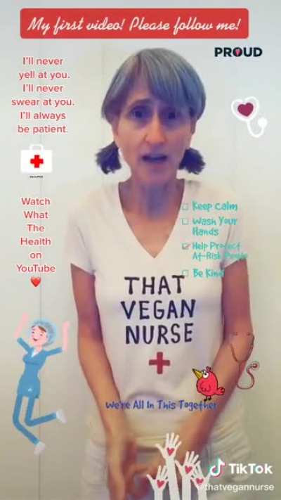 Thatveganteacher pretending to be a different person because of the amount of hate she gets