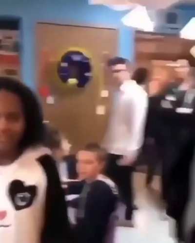 Elon at a school