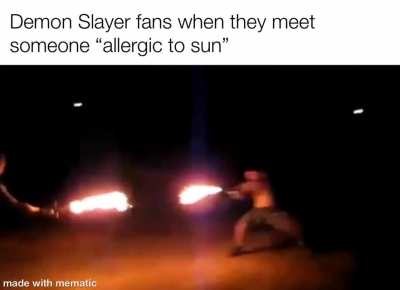 Demon Slayer Fans VS. Sun Allergens