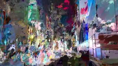 Walking in Manhattan before everything collapses