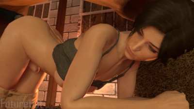 Futa Lara taking her horse deep in her ass (futuretist)