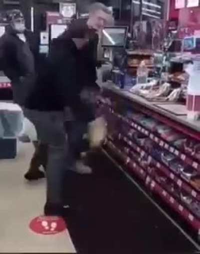 Man said “SMACK ME” and so he did.