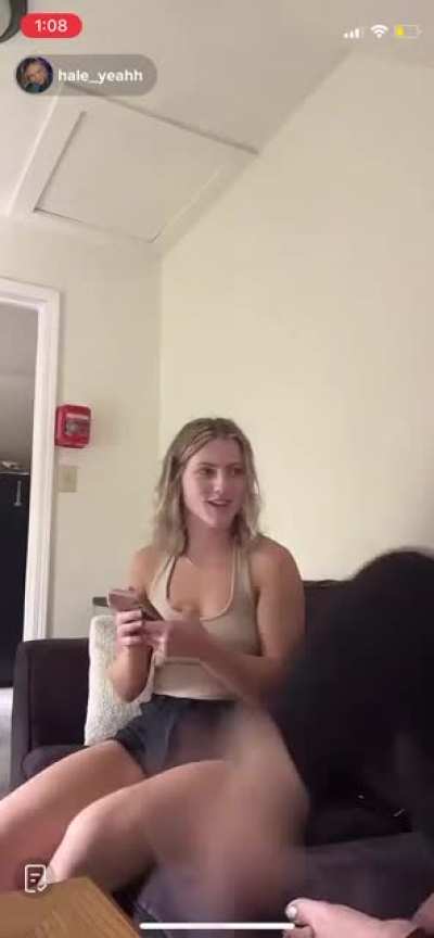 Perfect blonde feet from tiktok live earlier