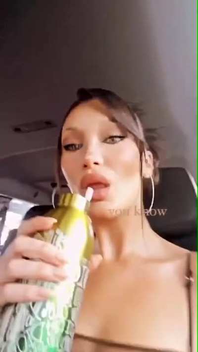 showing off her nip