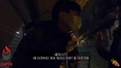 Most civilized Syrian in Turkey harrassing a Korean tourist. I'm sorry Korean brother but you need to be careful, we have 4 millions of these specimen, this is why I go outside with my hammer.
