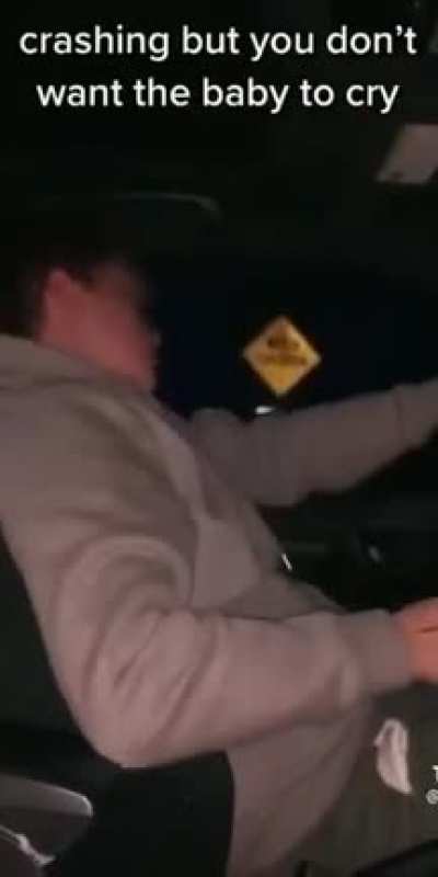 Why would there be a baby at the front seat anyways