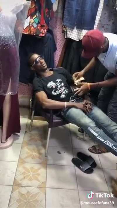 pickpocketing a sleeping dude