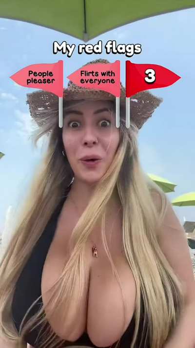 She can raise a lot of flags