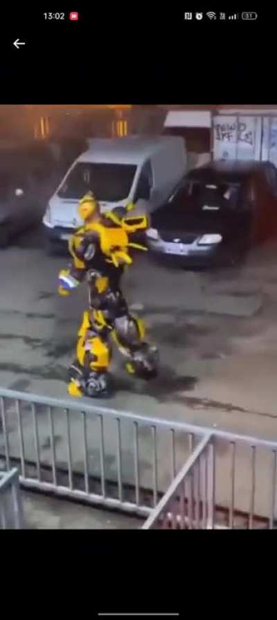 Optimus prime to help the riot in France 
