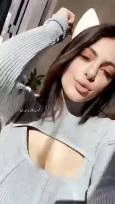 Enjoying herself