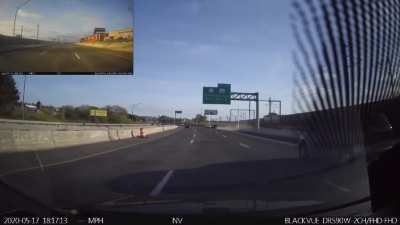 BMW driver obliterates light post at 100+mph