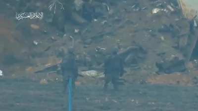 Israeli soldier sniped by Hamas fighter, Feb. 2024