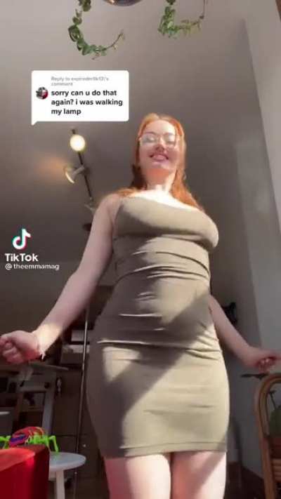 Redhead making it clap
