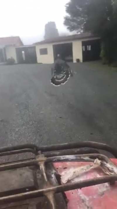 He got out the way...