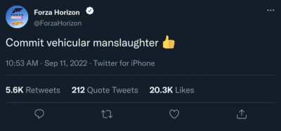 But forza, you can go to prison for that