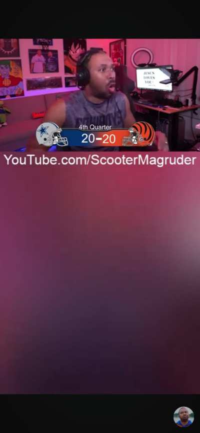 Cowboys’ fan ScooterMagruder’s reaction to the end of last night’s game