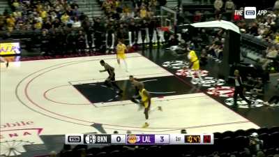 [Highlight] Welcome back, Ben Simmons! A hook shot to score the Nets' first points: