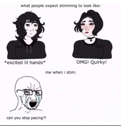 Stimming meme from YT I couldn’t help but repost here