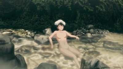 Sex in the hot springs and in the forest with busty babes