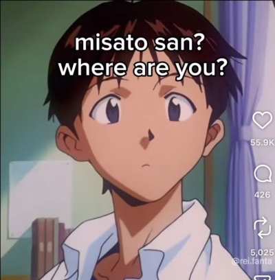I bet Kaji prefers toothless Misato