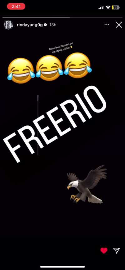 Rio talking his shit 😂
