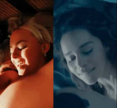 Missionary fuck and finish in them. (Margot Robbie or Emilia Clarke)