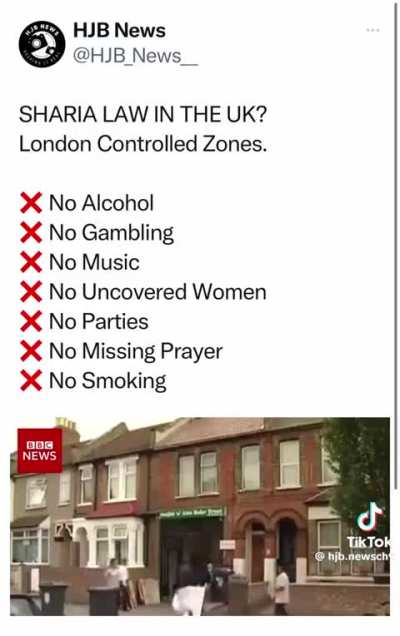 This is what our “guests” want for everywhere!  And if you disagree you’re islamaphobic!…..🙄