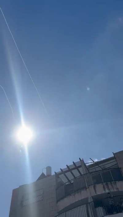 Interception of Hamas rockets above Ashdod for the first time since January