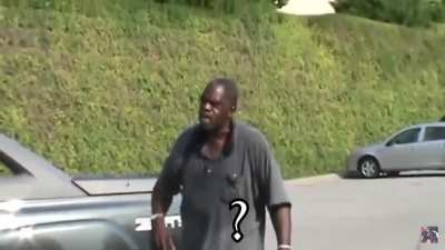 A real life Oblivion NPC. Classic