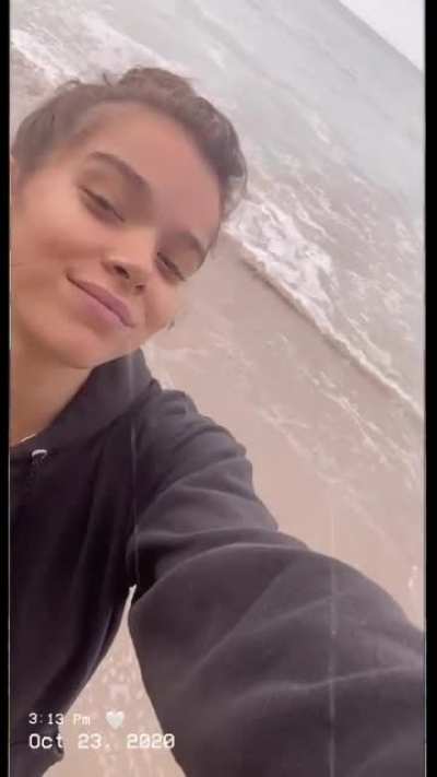 At the beach
