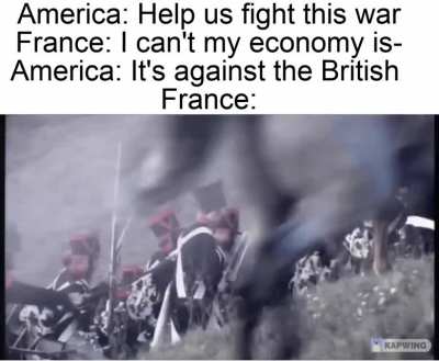 Couldn't find good footage of the Revolutionary War since cameras hadn't been invented, so I had to settle with the Napoleonic Wars :P.