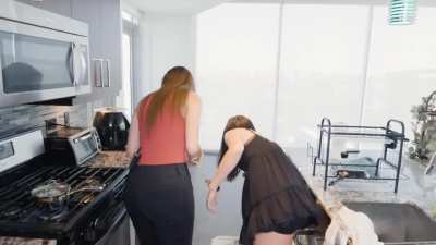 bending over