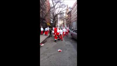 Santas in NYC