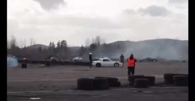 Backie to car fire