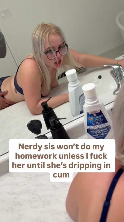 Nerdy sister loses her virginity