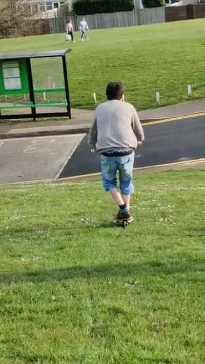 To ride a scooter