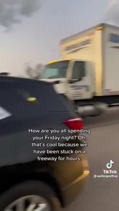 Walter doesn’t like being stuck in traffic