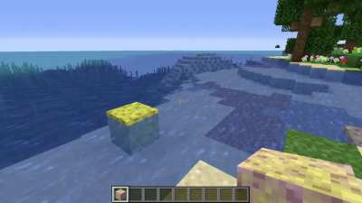 I coded it so that sponges drain 1000x more water than usual