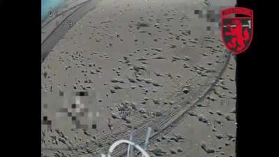Russian observation drone shot down by kamikaze drone of the reconnaissance unit of the 68th Jaeger Brigade 