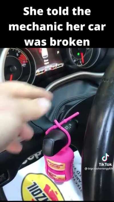 Lady took her car to mechanic, claiming her right turn signal was faulty...