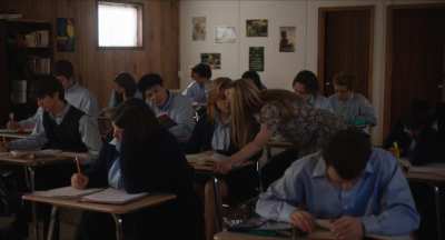 Chloe making out with her teacher