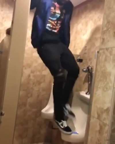 Man vs Urinal